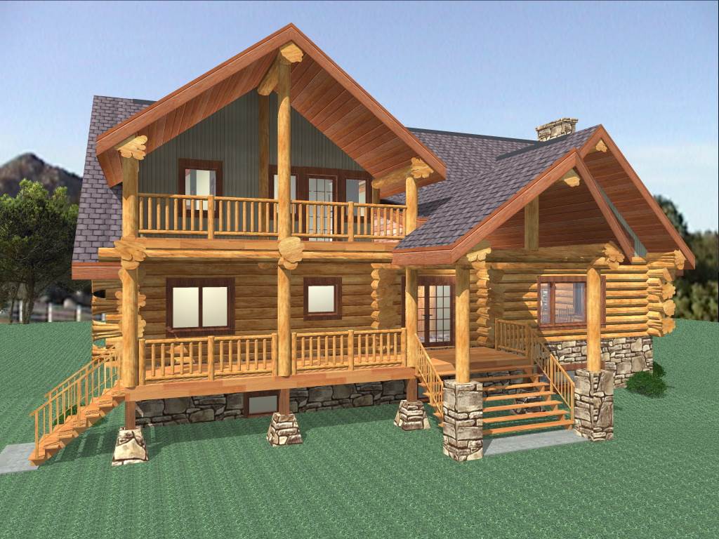 minecraft log cabin  Lake house plans, Log home plans, Mountain house plans